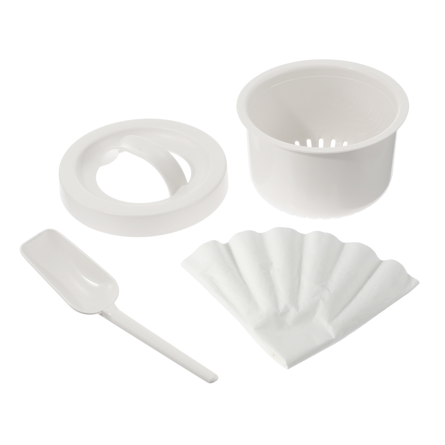 タニカ ガラスポット ヨーグルティアＳ ＹＳ−０２ 水切りバスケット付 特別セット