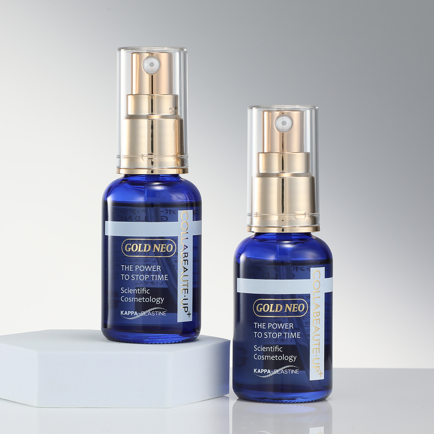 カッパエラスチン配合 （加水分解エラスチン） なめらかハリ美肌へ導く 徹底ハリケア美容液 コラボーテ・ アッププラス ＧＯＬＤ　ＮＥＯ ２本セット 