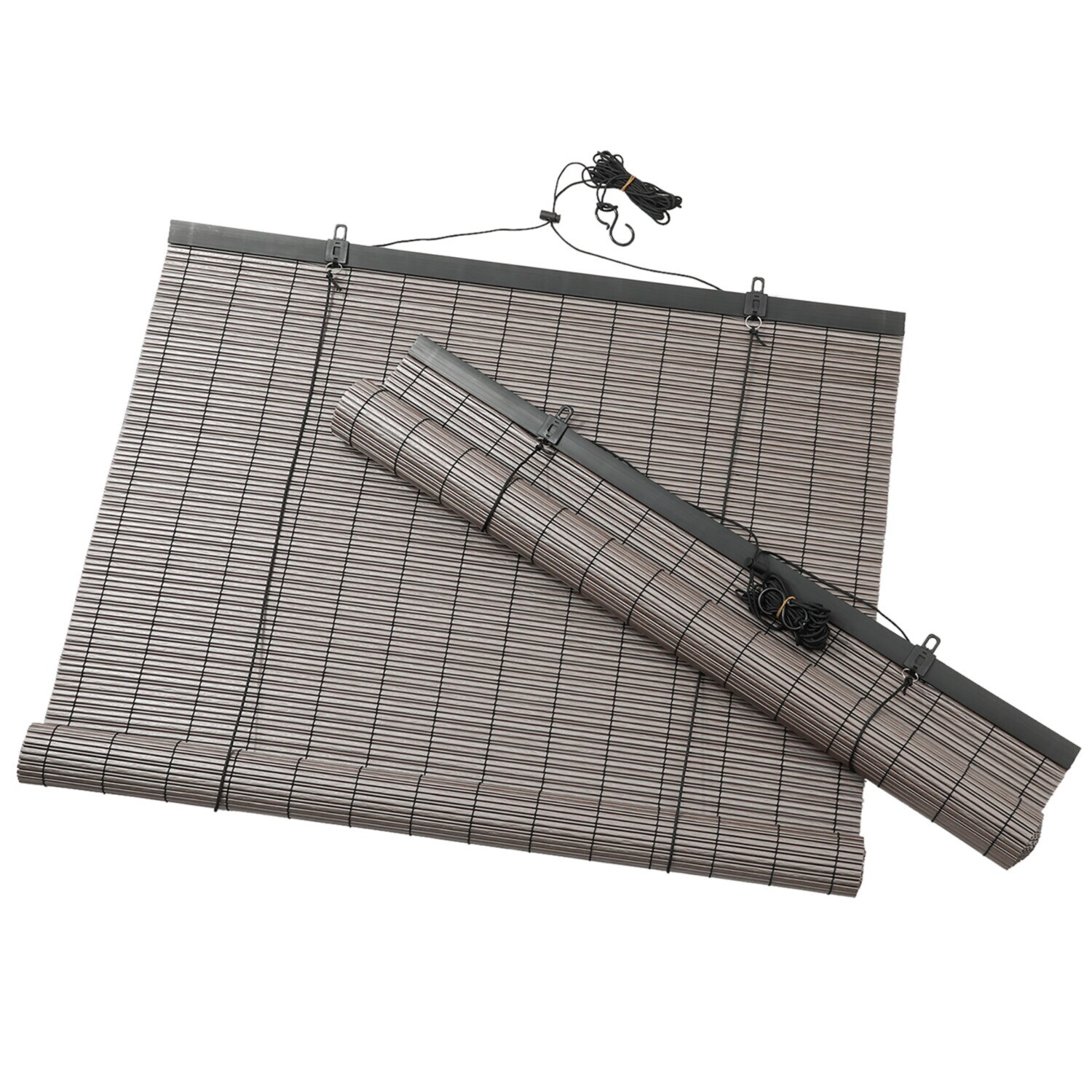 クラレトレーディングと 倉敷の老舗簾工場との 共同開発 モダンな遮熱すだれ 腰高窓用２本セット