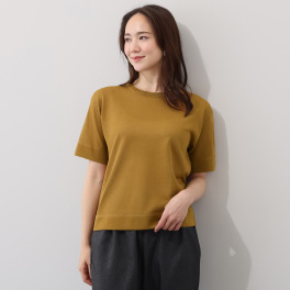 オトナノクラシ ドライタッチ 大人のニットＴシャツ
