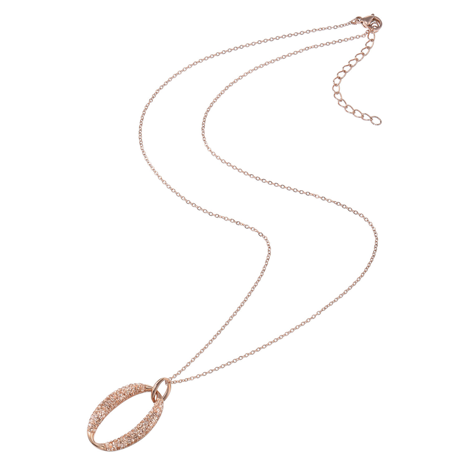 エービーステン ステンレス ビジュウ オーバルペンダント