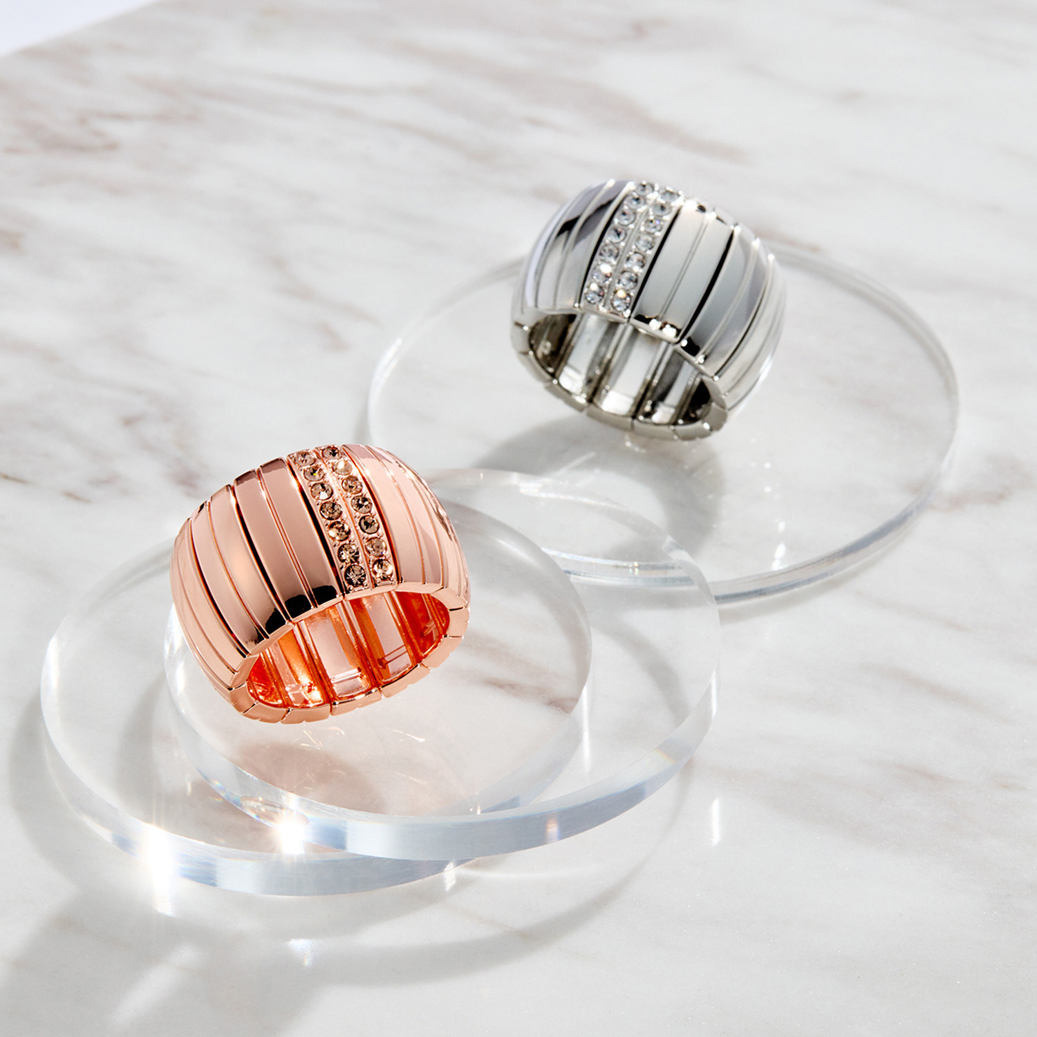 エービーステン ステンレス ビジュウ イラスティックリング