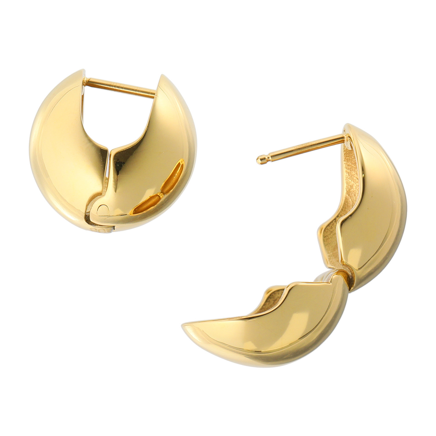 ラフィナリスタ サージカルステンレス ふんわり軽い ３Ｄラウンド ハグピアス