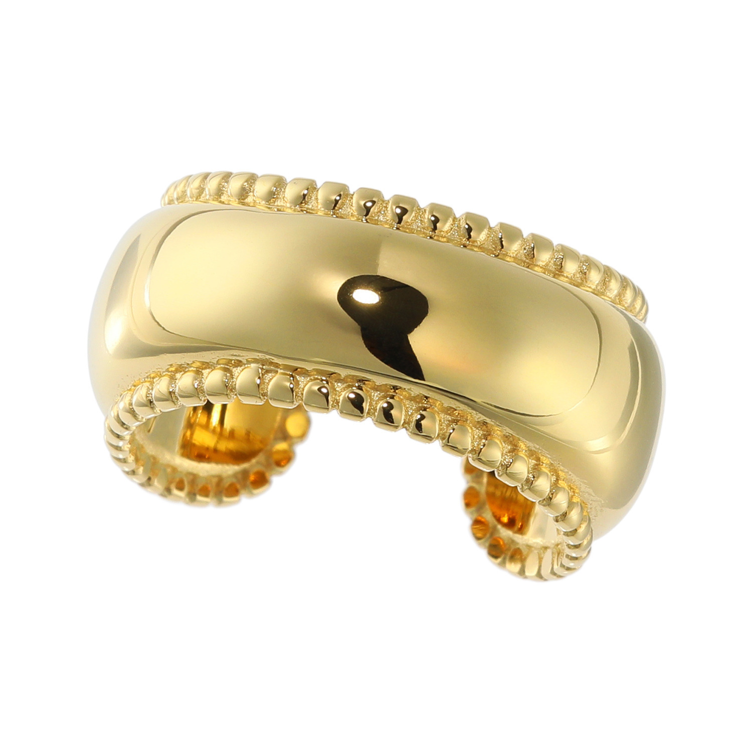 ラフィナリスタ サージカルステンレス ミルグレインアクセント フォークリング