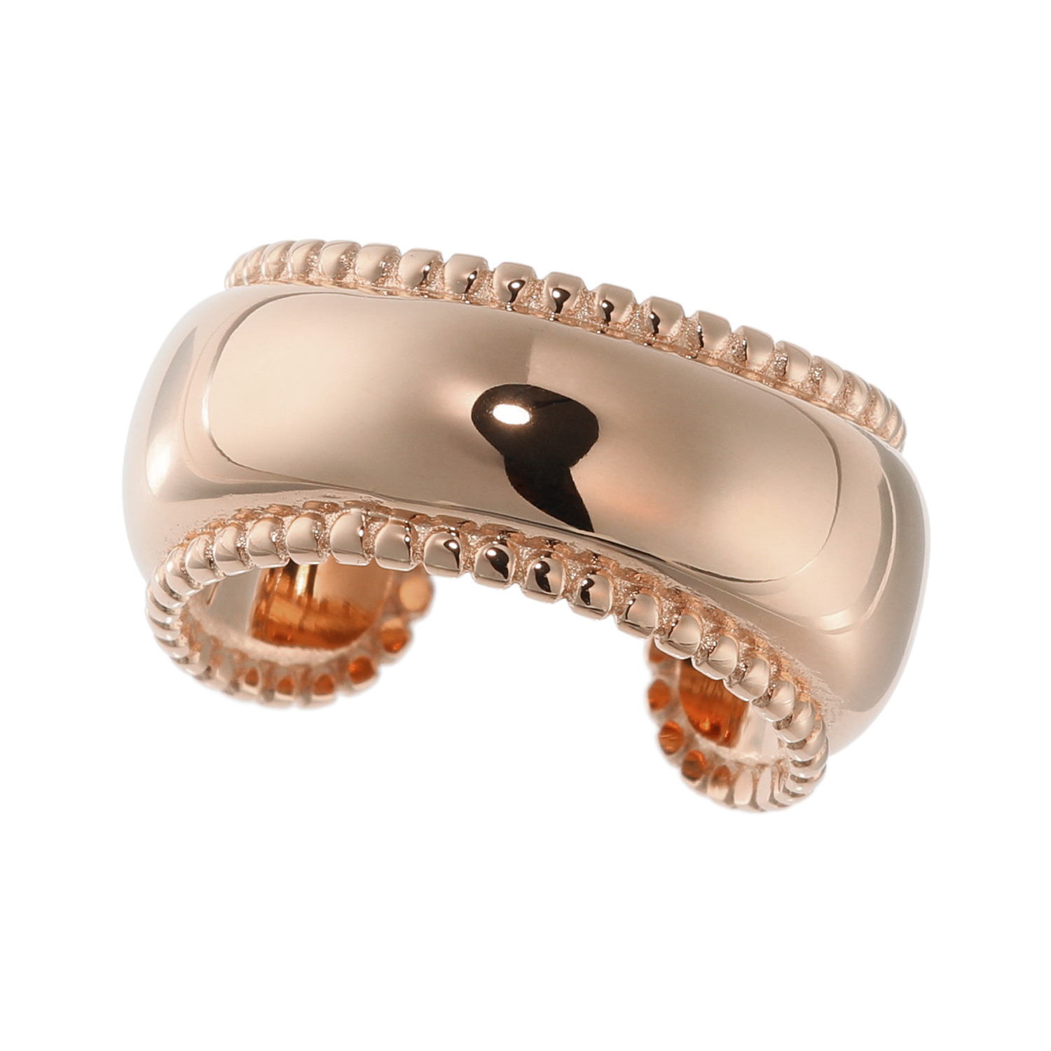 ラフィナリスタ サージカルステンレス ミルグレインアクセント フォークリング