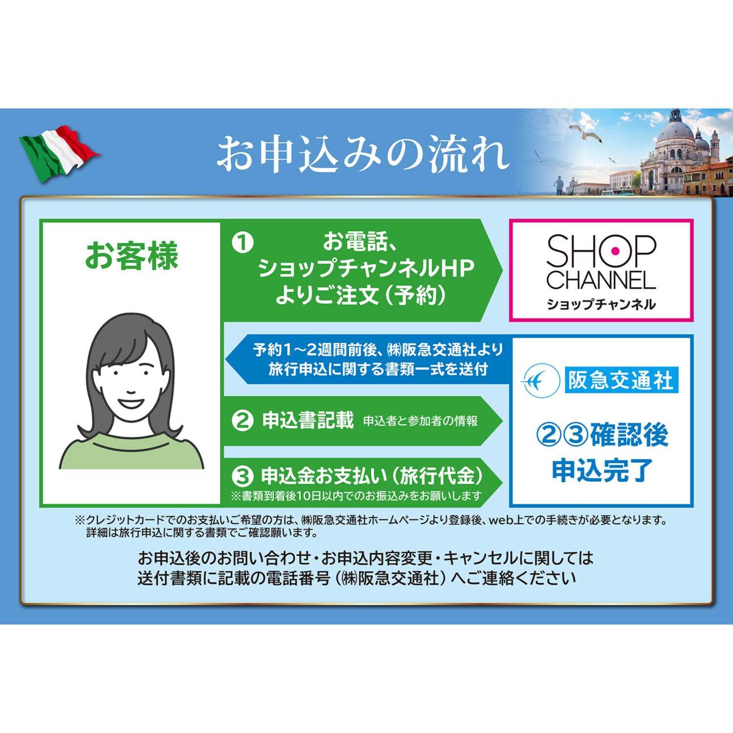 大人時間を愉しむ 人気の３都市 ５つの世界遺産をめぐる イタリア９日間 “関西国際空港発着 　２名１室”