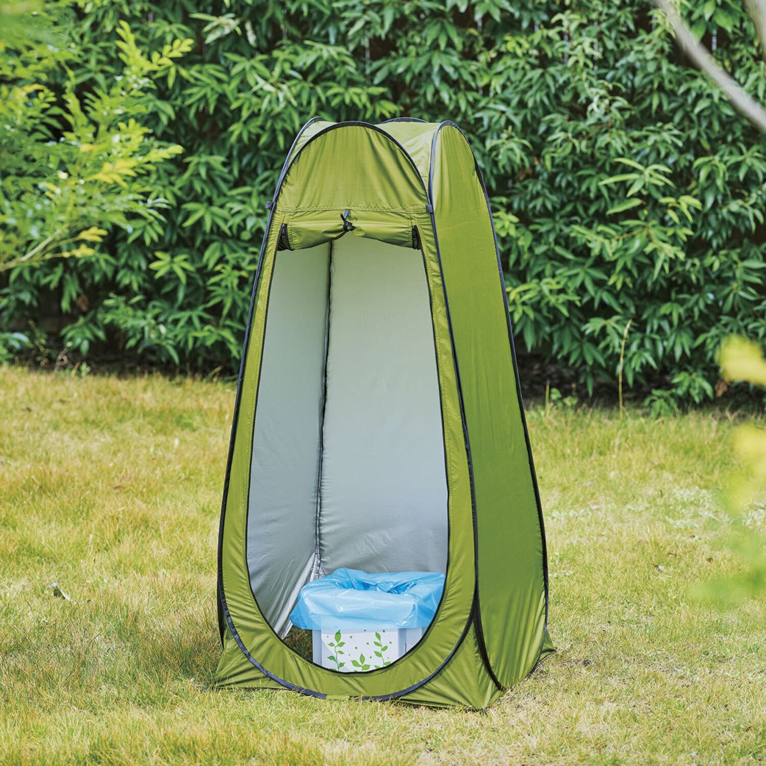 ワンタッチでパッと開く コンパクトで簡単組み立て 緊急トイレテント