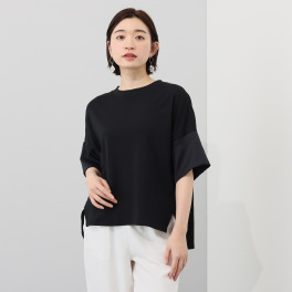 シャビージェンティール 袖異素材 オーバーサイズＴシャツ
