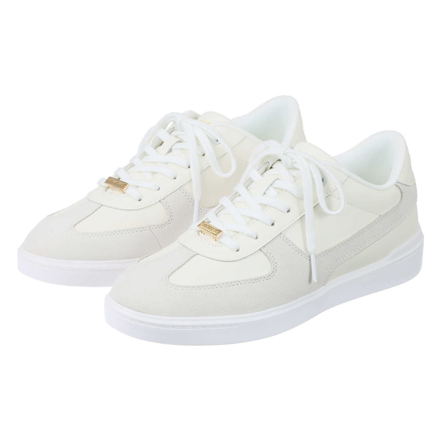 卑弥呼 はっ水 牛革スエードコンビ コートソールスニーカー