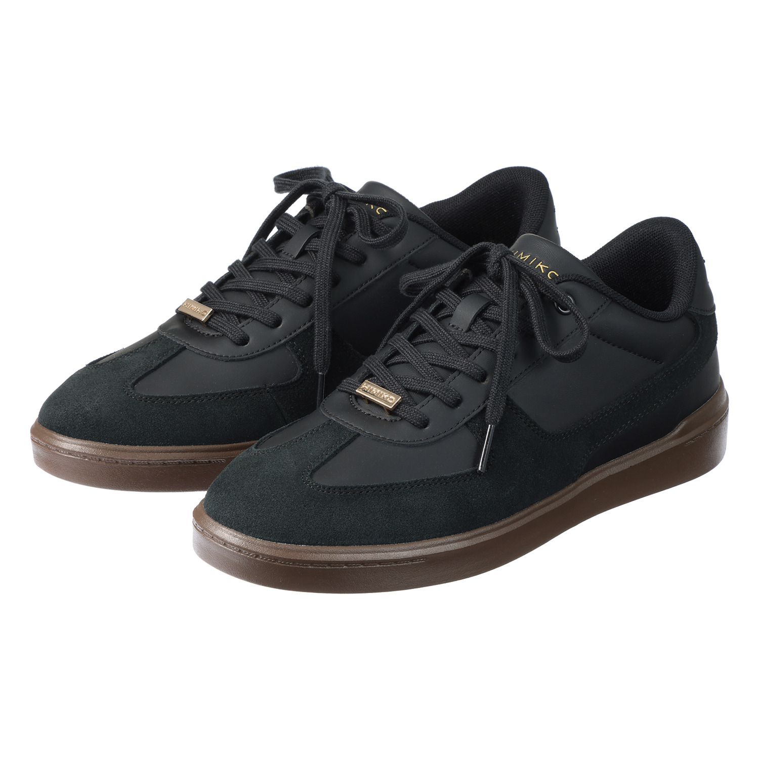 卑弥呼 はっ水 牛革スエードコンビ コートソールスニーカー