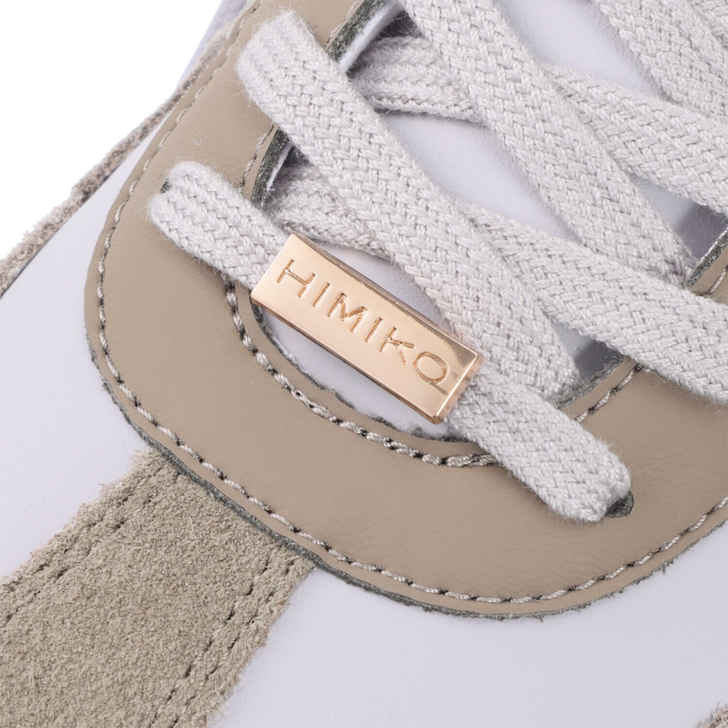 卑弥呼 はっ水 牛革スエードコンビ コートソールスニーカー