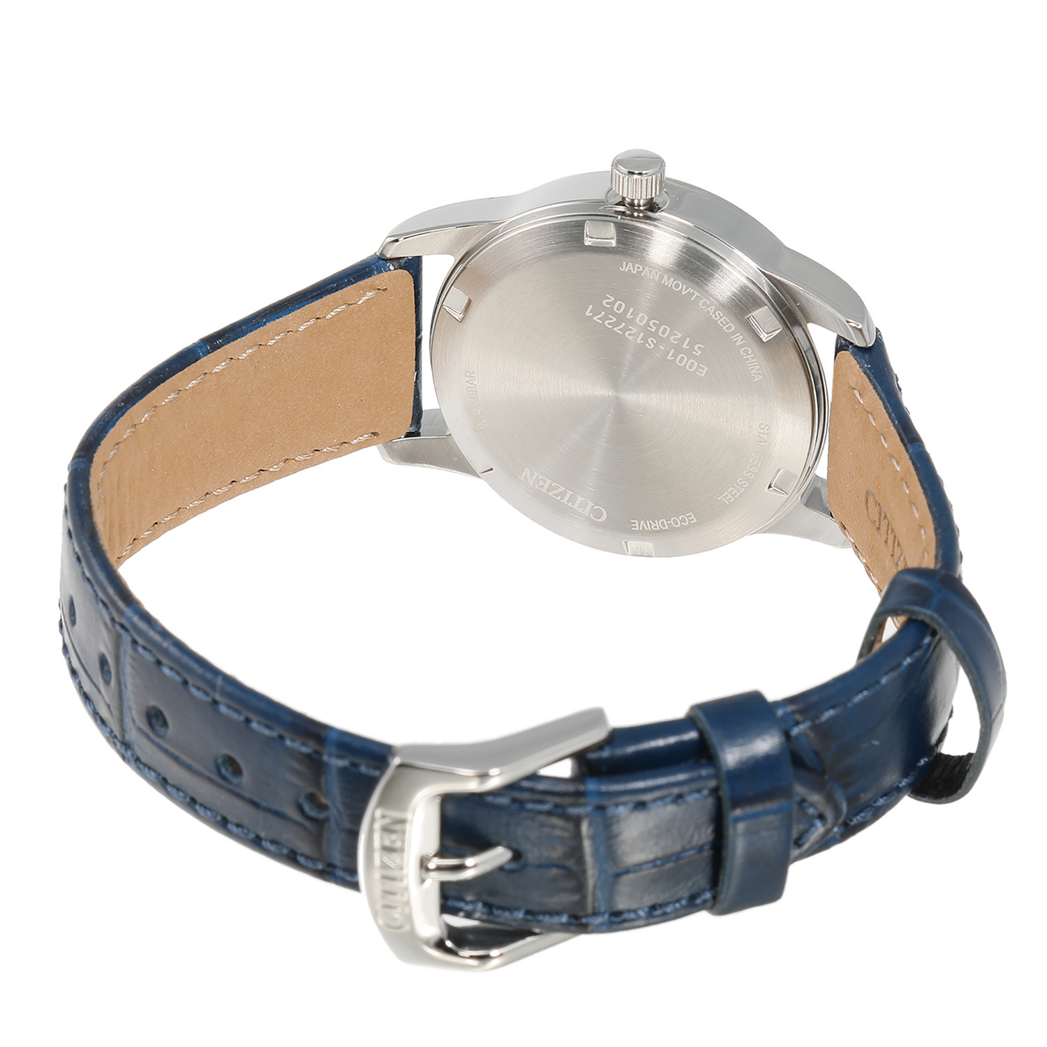 シチズン ４ポイントダイヤモンド レザーベルト ソーラーウォッチ ＜シルバーカラー＞