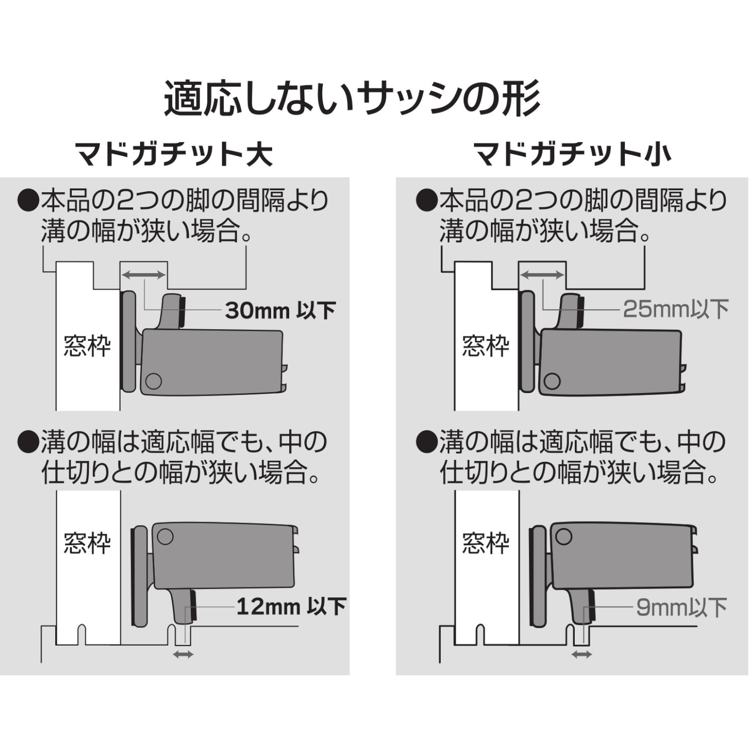 取付簡単 窓と窓枠をがっちり固定し 建物侵入の抑止力に！ 簡易補助錠 マドガチットセット