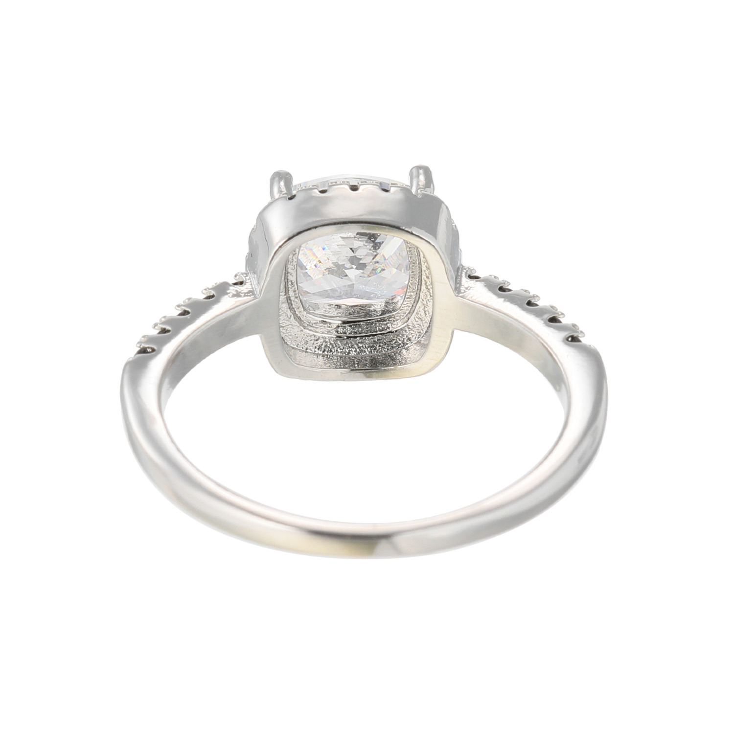 ダンスウィズビジュー エブリデイ カジュアルジュエリー 大粒ＣＺ クッションカットリング