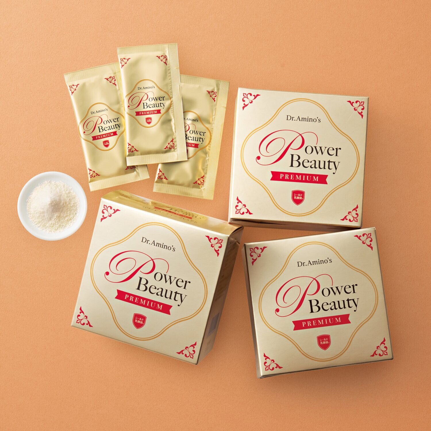 デビュー１０周年記念 攻めのアミノ酸美容！ “ドクターアミノ 　パワービューティー 　プレミアム” ３箱セット 