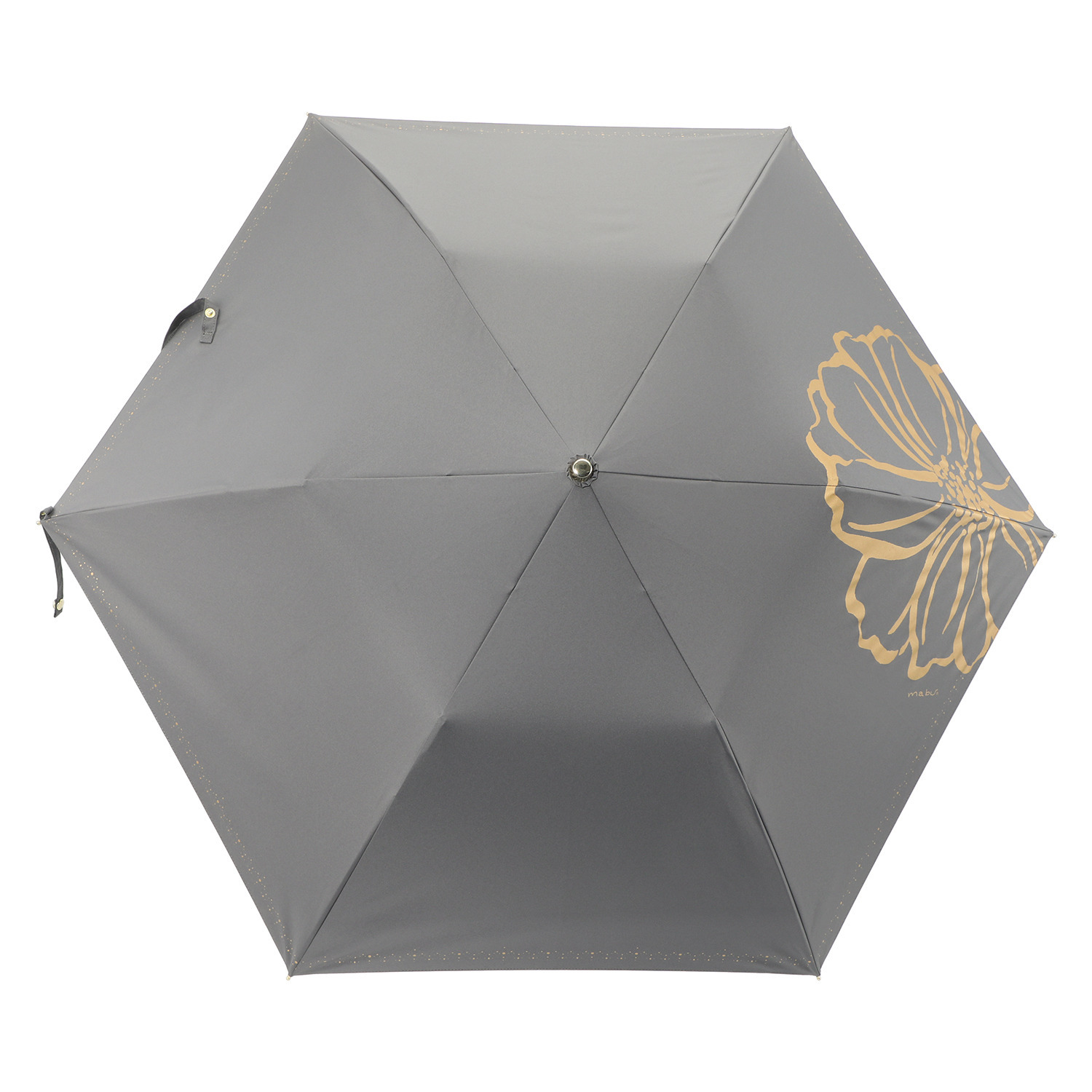 マブ パッと開いてスッと閉じる 遮光＆遮熱 折りたたみジャンプ傘 ヒートカットチタンコート ショートジャンプライト