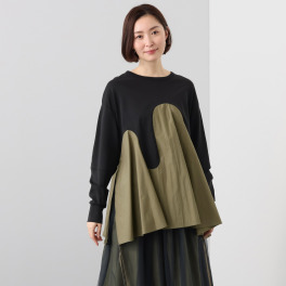レミアフォー サイドドローストリング ロングＴシャツ