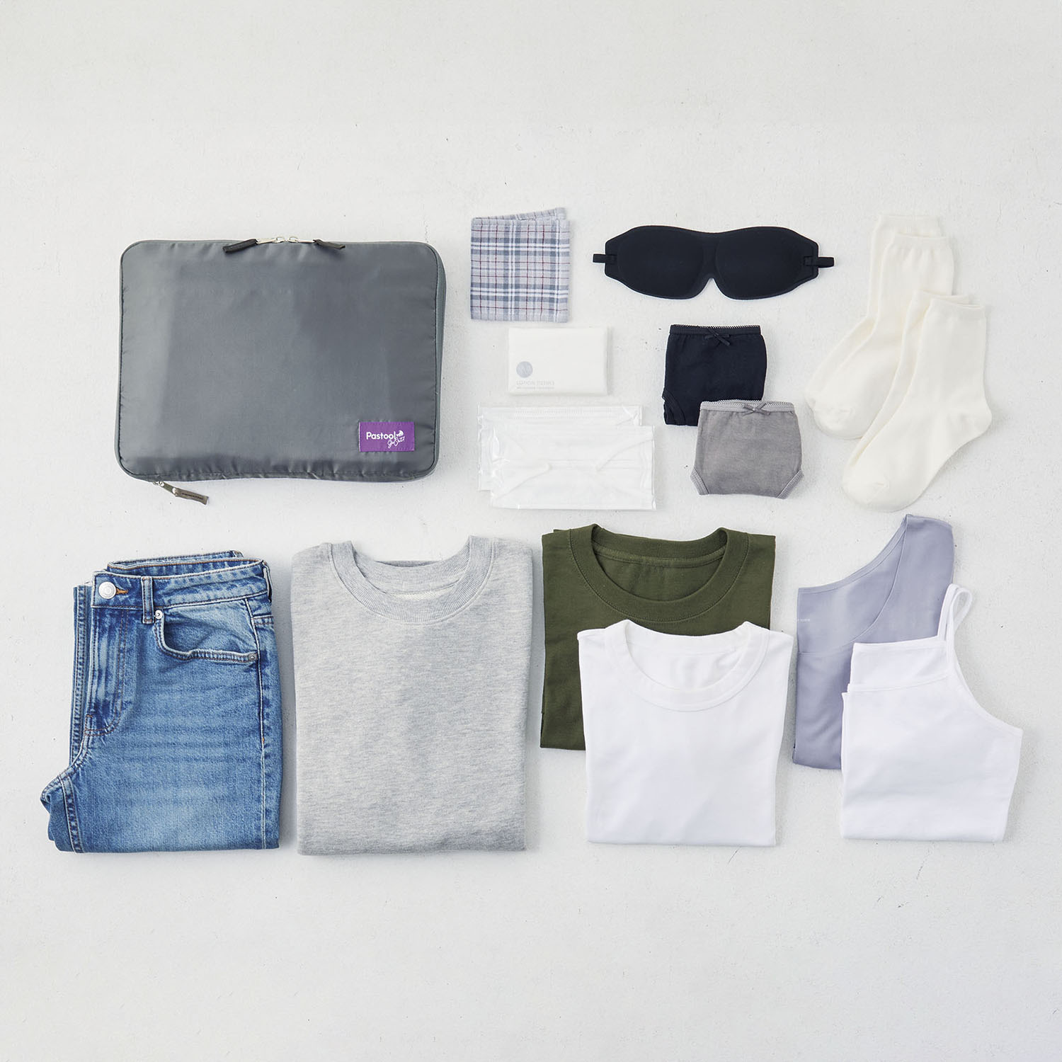 Ｐａｓｔｏｏｌ ｇｏ　ｏｕｔ トラベルじゃばら 圧縮ポーチ ２個セット