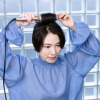 クレイツ ボリュームアップも ヘアスタイリングも 簡単きれい♪ ホールドブラシアイロン エルディアポータブル ＲＣＩＨＢ−Ｇ０３ＦＧ