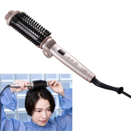 クレイツ ボリュームアップも ヘアスタイリングも 簡単きれい♪ ホールドブラシアイロン エルディアポータブル ＲＣＩＨＢ−Ｇ０３ＦＧ
