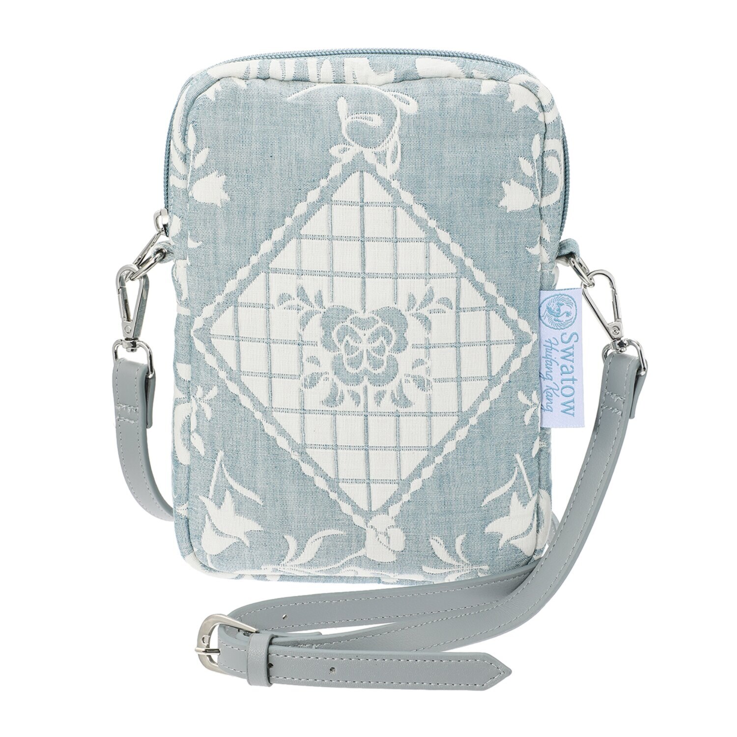 スワトウ刺しゅう協会認定 ジャガード織 デザインポシェット