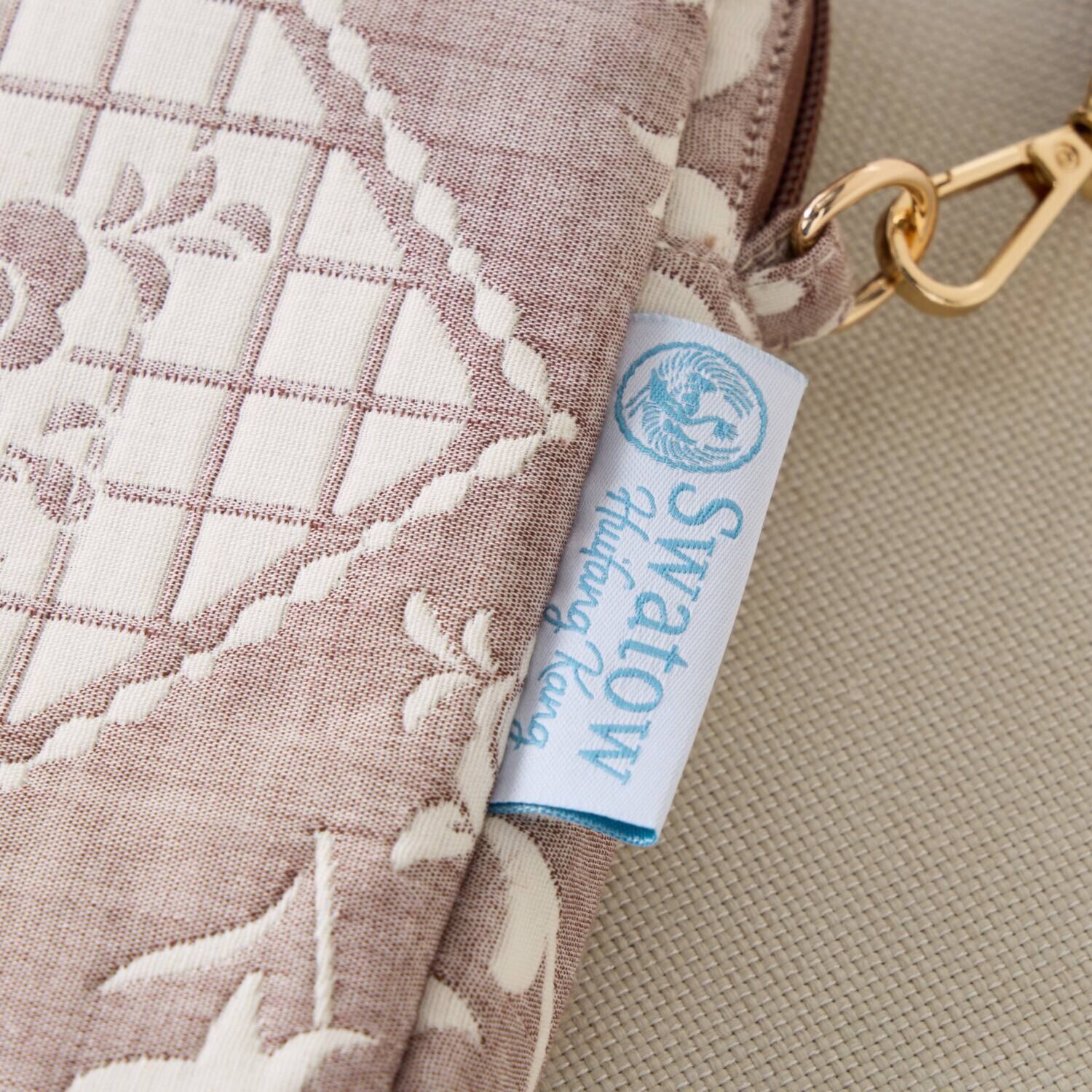 スワトウ刺しゅう協会認定 ジャガード織 デザインポシェット