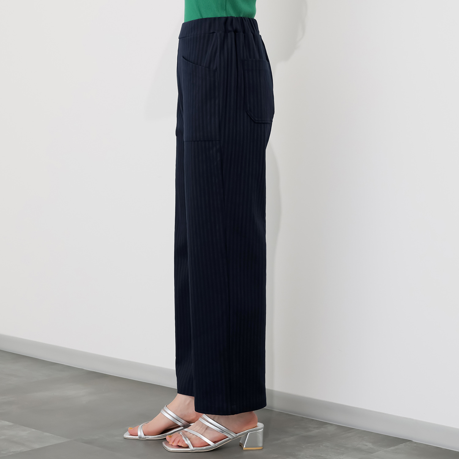 アンダモン 綿１００％ ヒッコリーストライプ ベイカーパンツ ＜ユニセックス＞