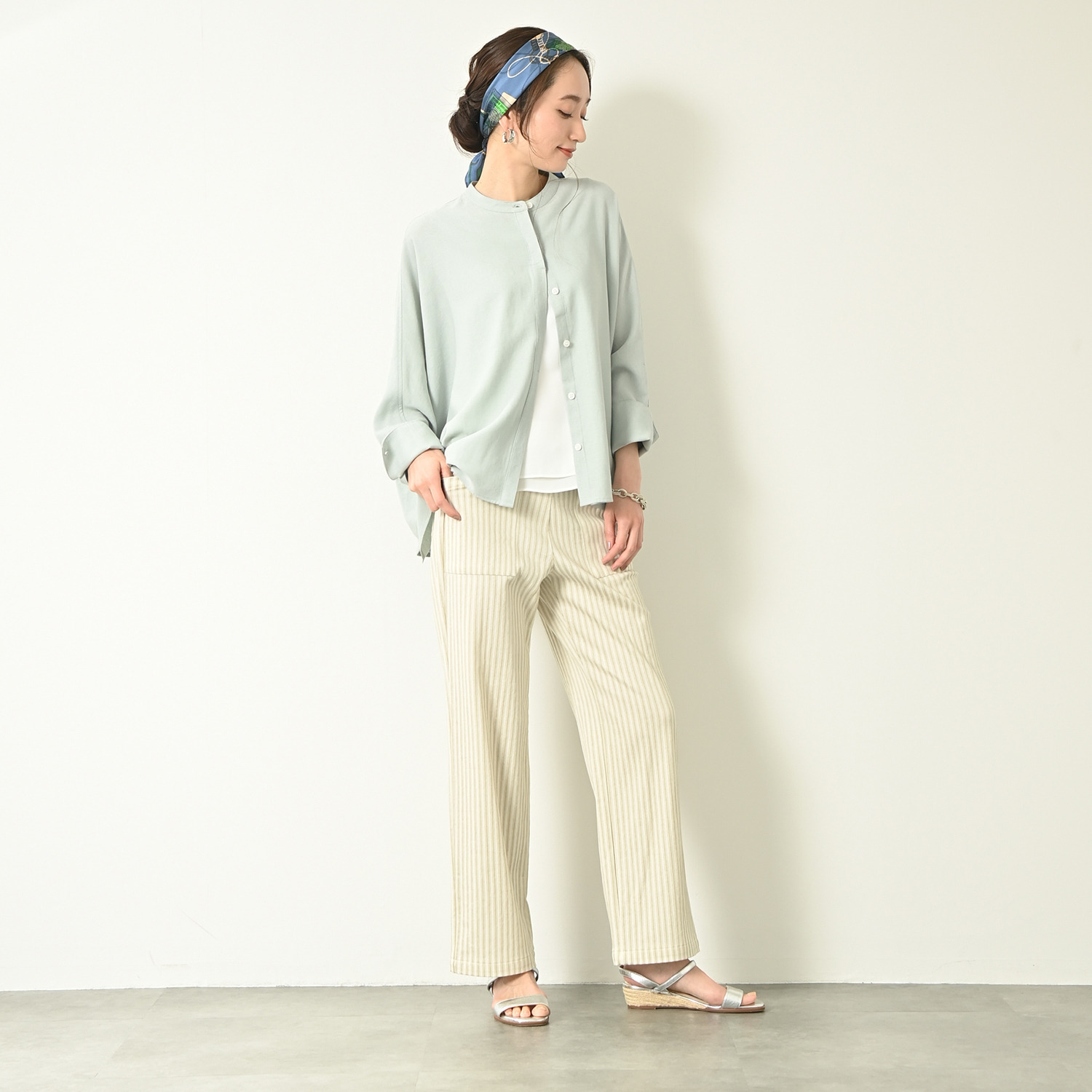 アンダモン 綿１００％ ヒッコリーストライプ ベイカーパンツ ＜ユニセックス＞