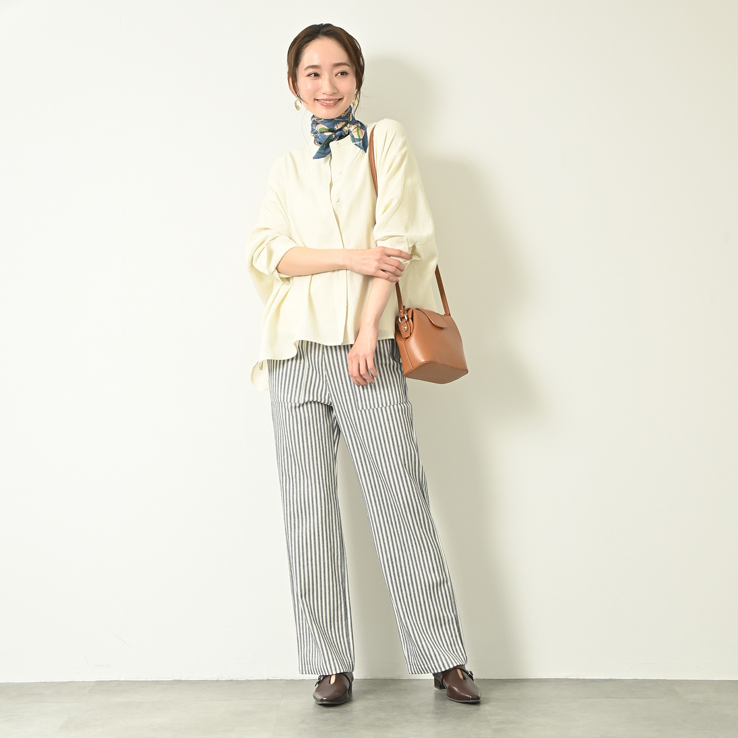 アンダモン 綿１００％ ヒッコリーストライプ ベイカーパンツ ＜ユニセックス＞