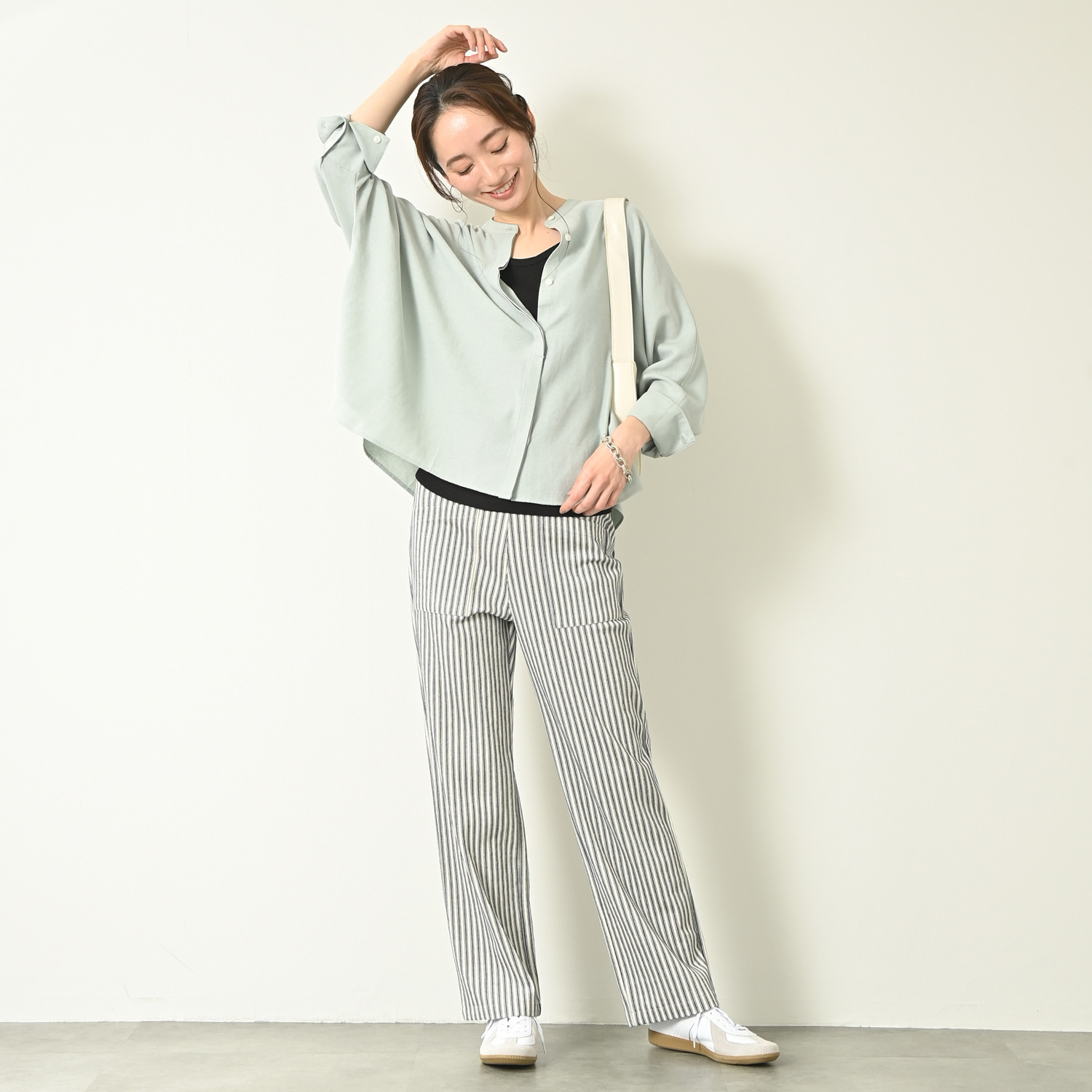 アンダモン 綿１００％ ヒッコリーストライプ ベイカーパンツ ＜ユニセックス＞