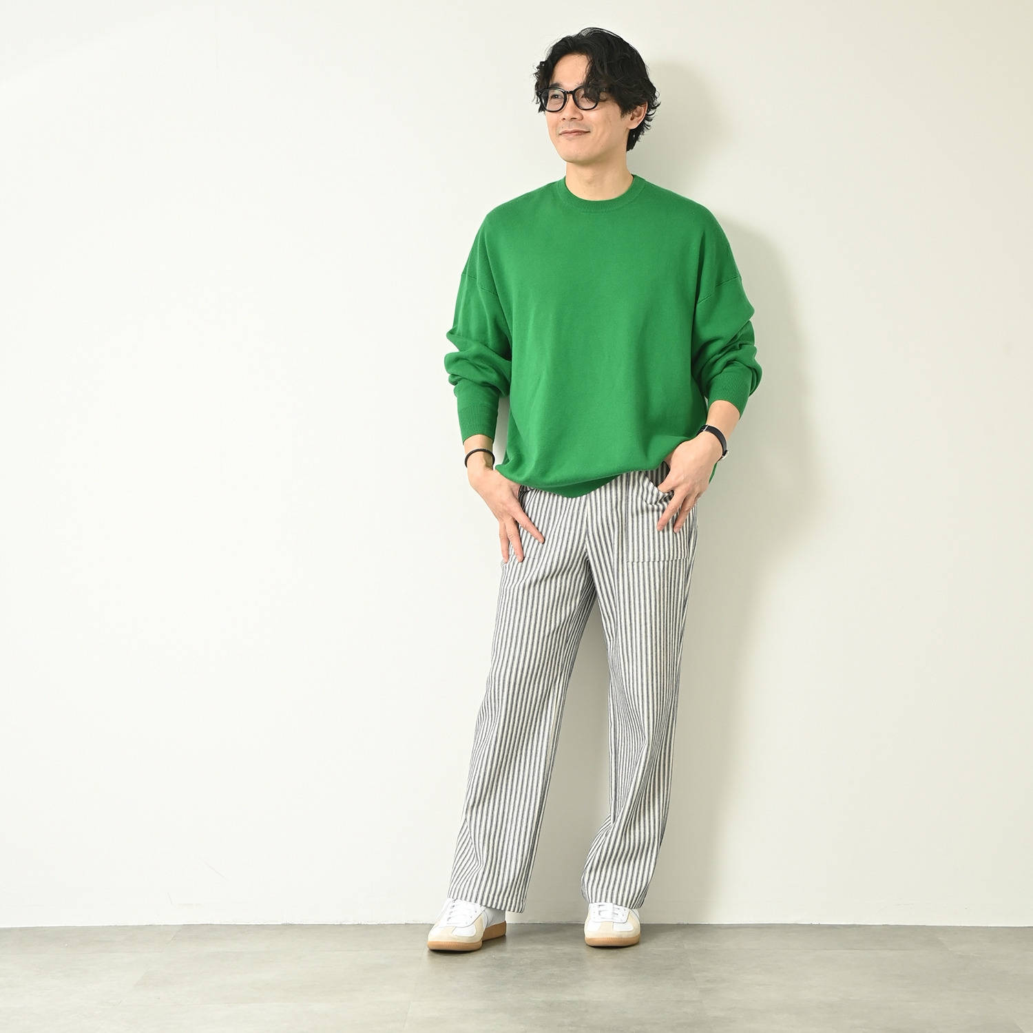 アンダモン 綿１００％ ヒッコリーストライプ ベイカーパンツ ＜ユニセックス＞