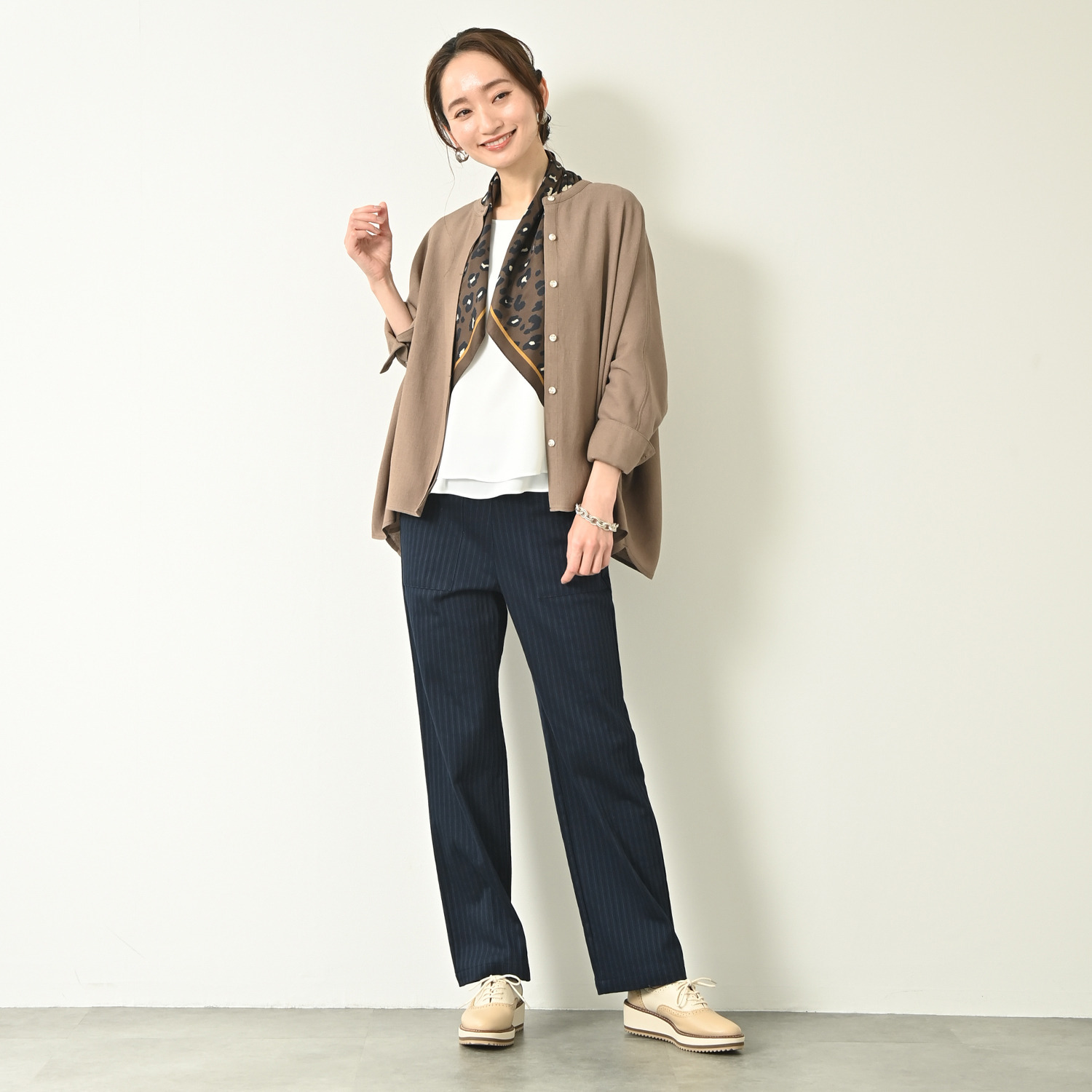 アンダモン 綿１００％ ヒッコリーストライプ ベイカーパンツ ＜ユニセックス＞