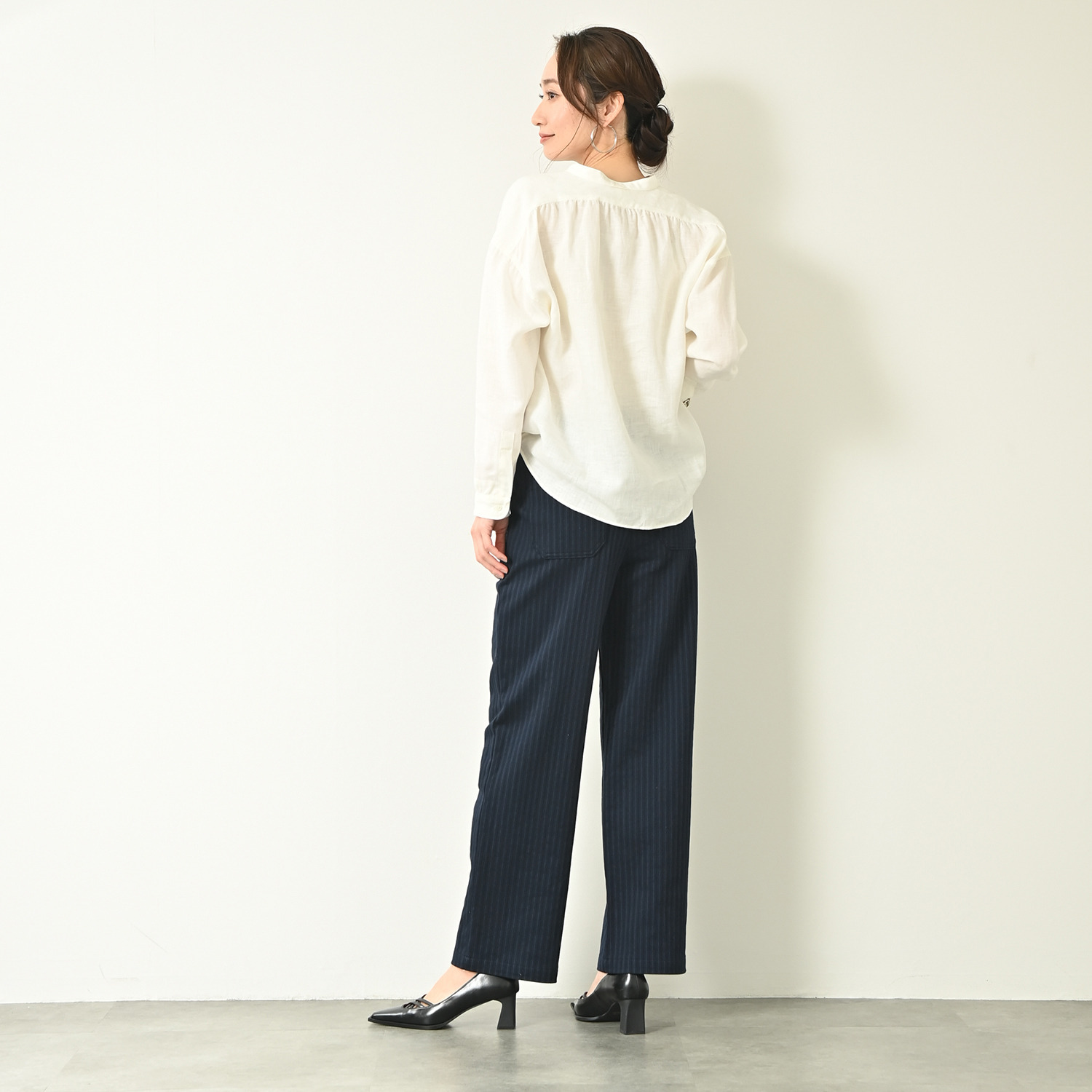 アンダモン 綿１００％ ヒッコリーストライプ ベイカーパンツ ＜ユニセックス＞