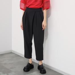 ミミコプラス 軽くてストレッチ感抜群 面ファスナー付 テーパードパンツ