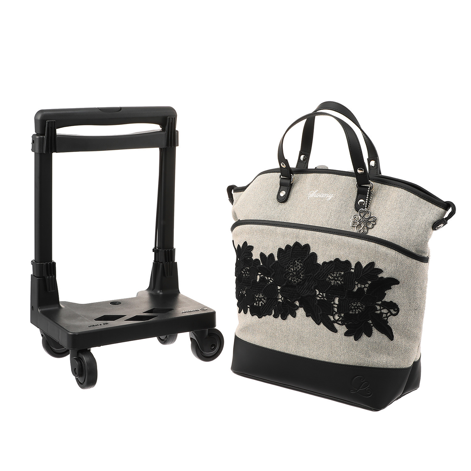 スワニー トートキャリー 近沢レース店 フローレンス ４輪ストッパー付き Ｔ２キャスターモデル ＜Ｍサイズ＞