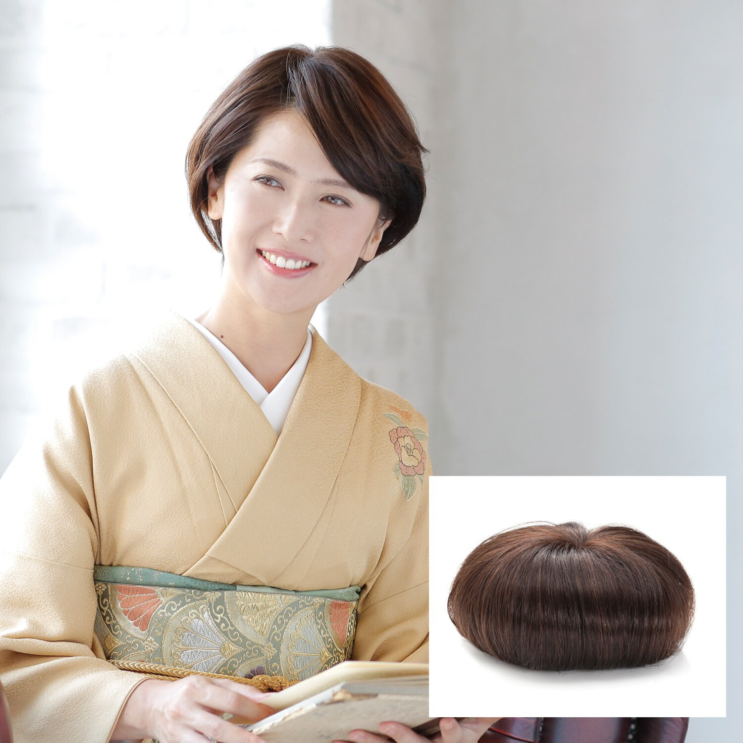 アートネイチャー　ＪＯ スタイルに合わせて タテヨコ斜め自由に装着！ 人毛１００％使用 ポイントタイプウィッグ クロスフリー