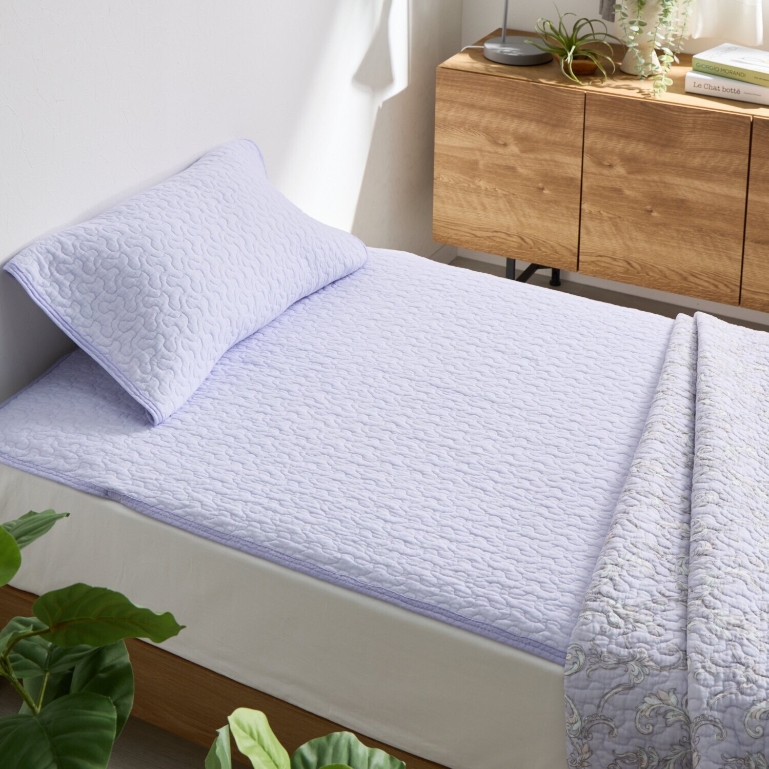 ｎｉｓｈｉｋａｗａ　西川 オールコットン 抗菌　リバーシブル やわらか水洗い敷きパッド ＜ダブル＞