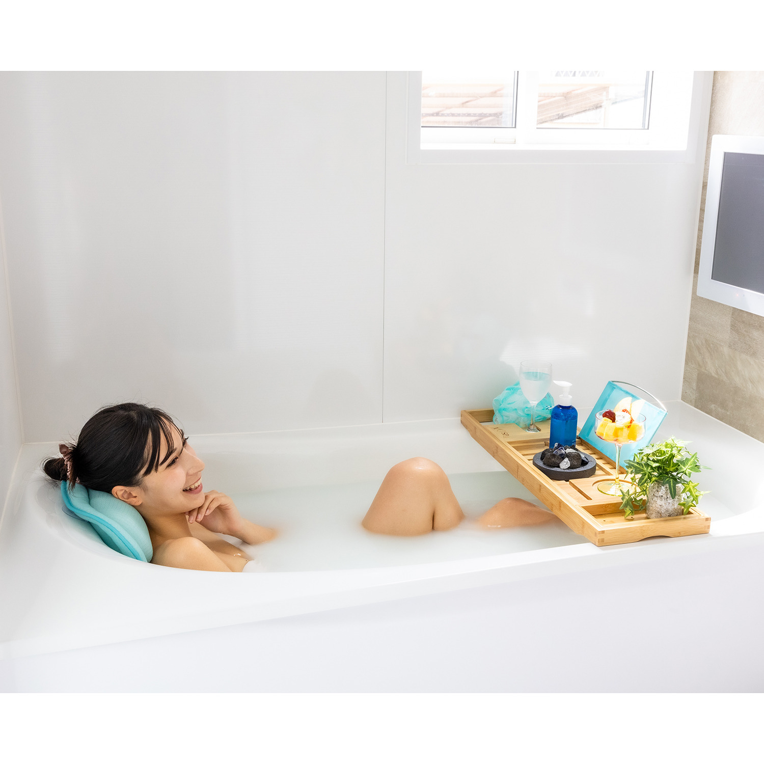 アイラブスパ 我が家のお風呂時間を ”スパタイム”へ 入浴中の首を休ませる お風呂専用の枕 スパピロー