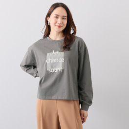 エピデミーク オーガンジー ロゴ ロングＴシャツ