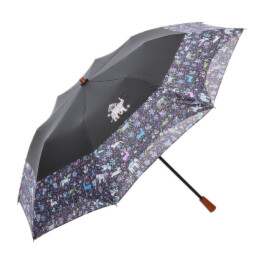 シルクロードクラブ シノワズリーモダン コラボレーション オアシス柄 かわず張り晴雨兼用 ショート折りたたみ傘