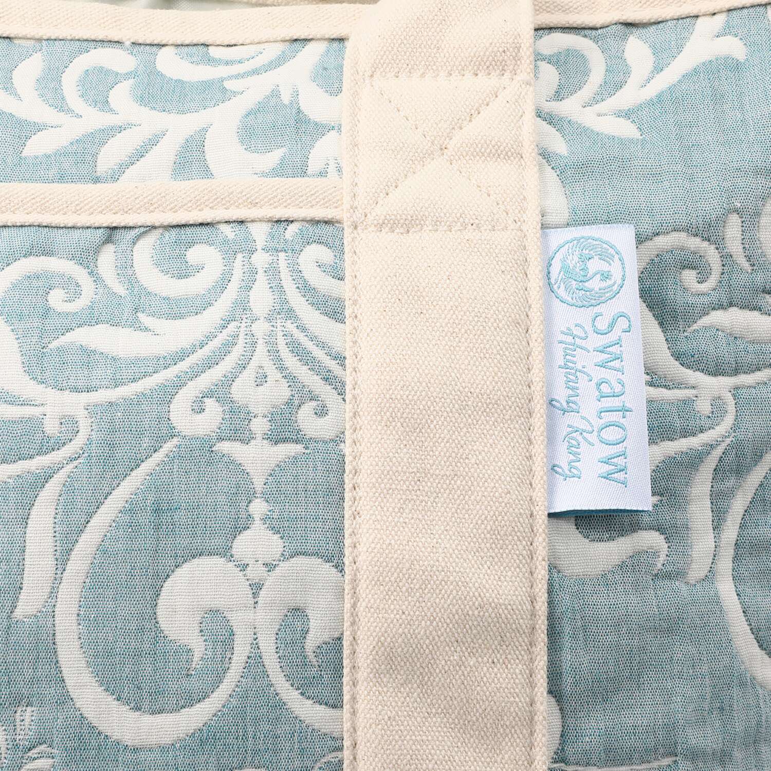 スワトウ刺しゅう協会認定 ジャガード織 ワンマイルトートバッグ