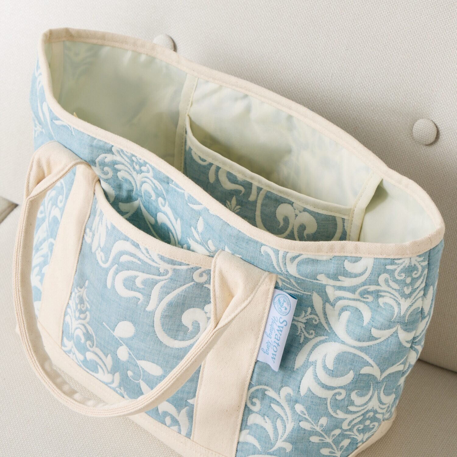 スワトウ刺しゅう協会認定 ジャガード織 ワンマイルトートバッグ