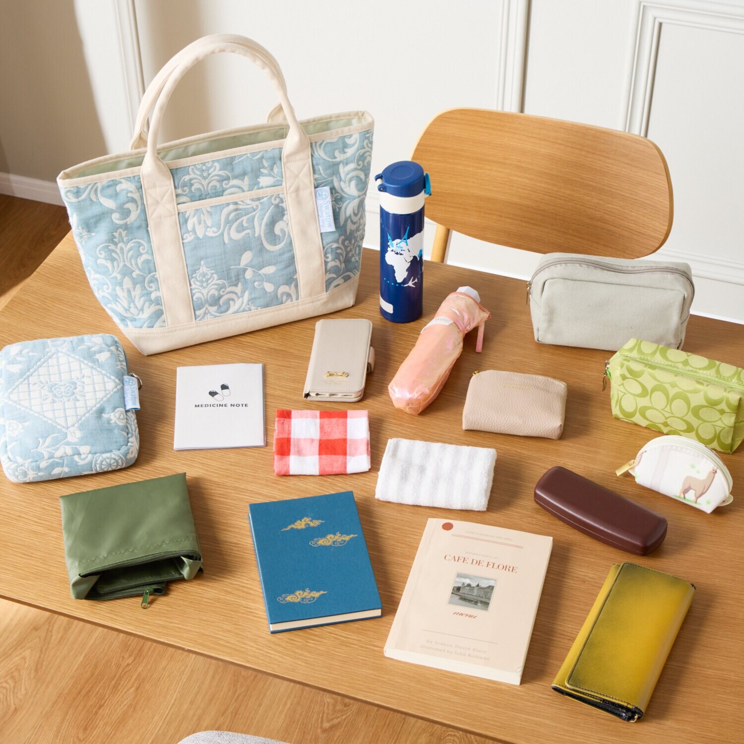 スワトウ刺しゅう協会認定 ジャガード織 ワンマイルトートバッグ