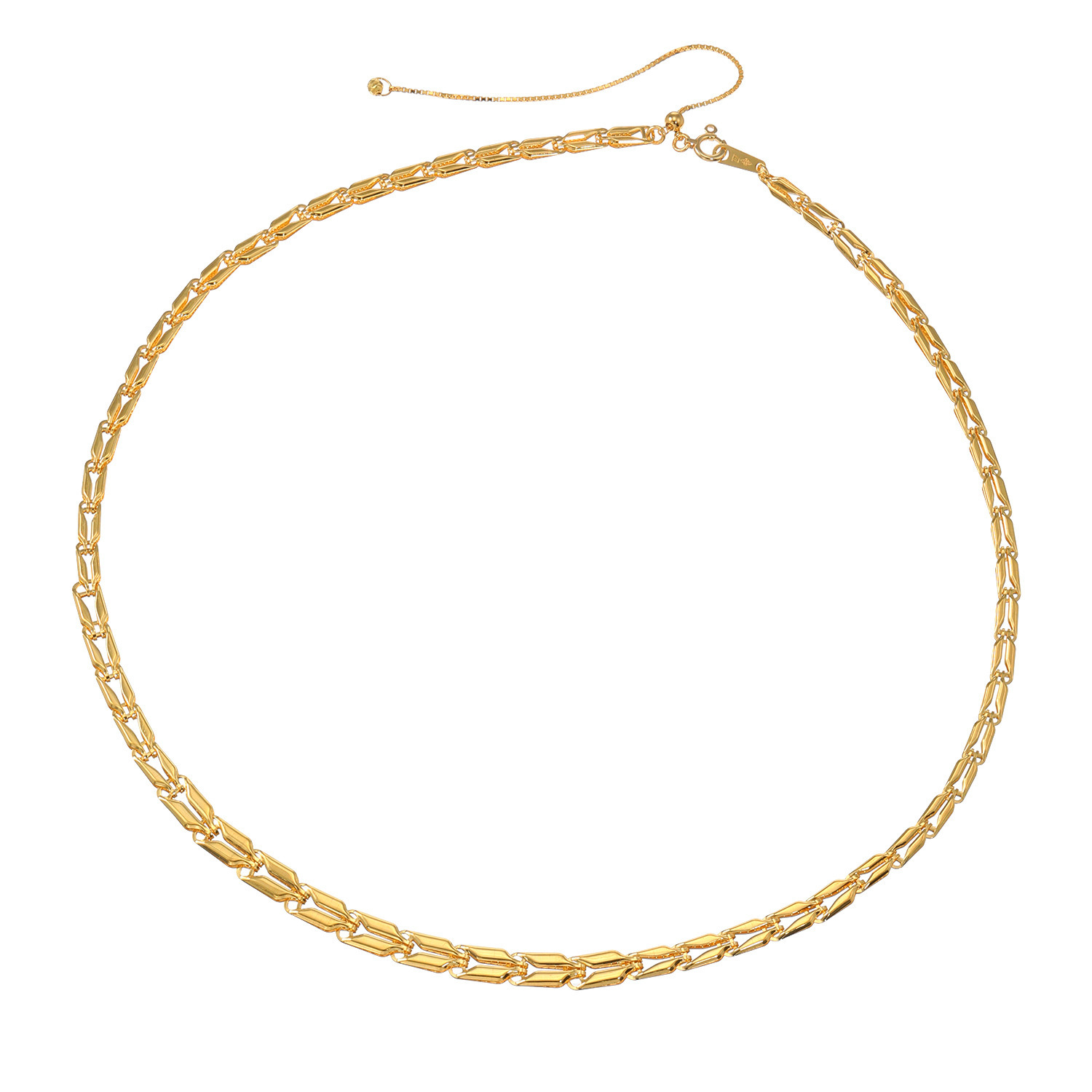 ラ・ピュア　バイ チェーンクリエイト ８．４ｇＵＰ 純金製 リバーシブル グラデーションネックレス