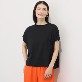 シャビージェンティール ビッグシルエット ポケットアクセント フレンチスリーブ Ｔシャツ
