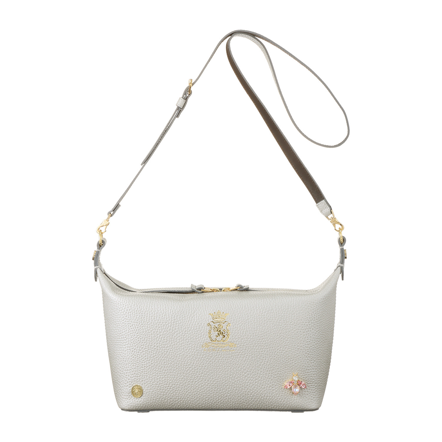 エーディーエムジェイ 牛革シュリンク型押し ＴＨＥ　ＢＥＥ クロスボディバッグ