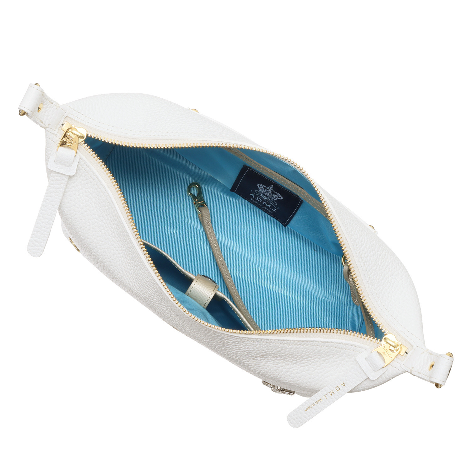 エーディーエムジェイ 牛革シュリンク型押し ＴＨＥ　ＢＥＥ クロスボディバッグ