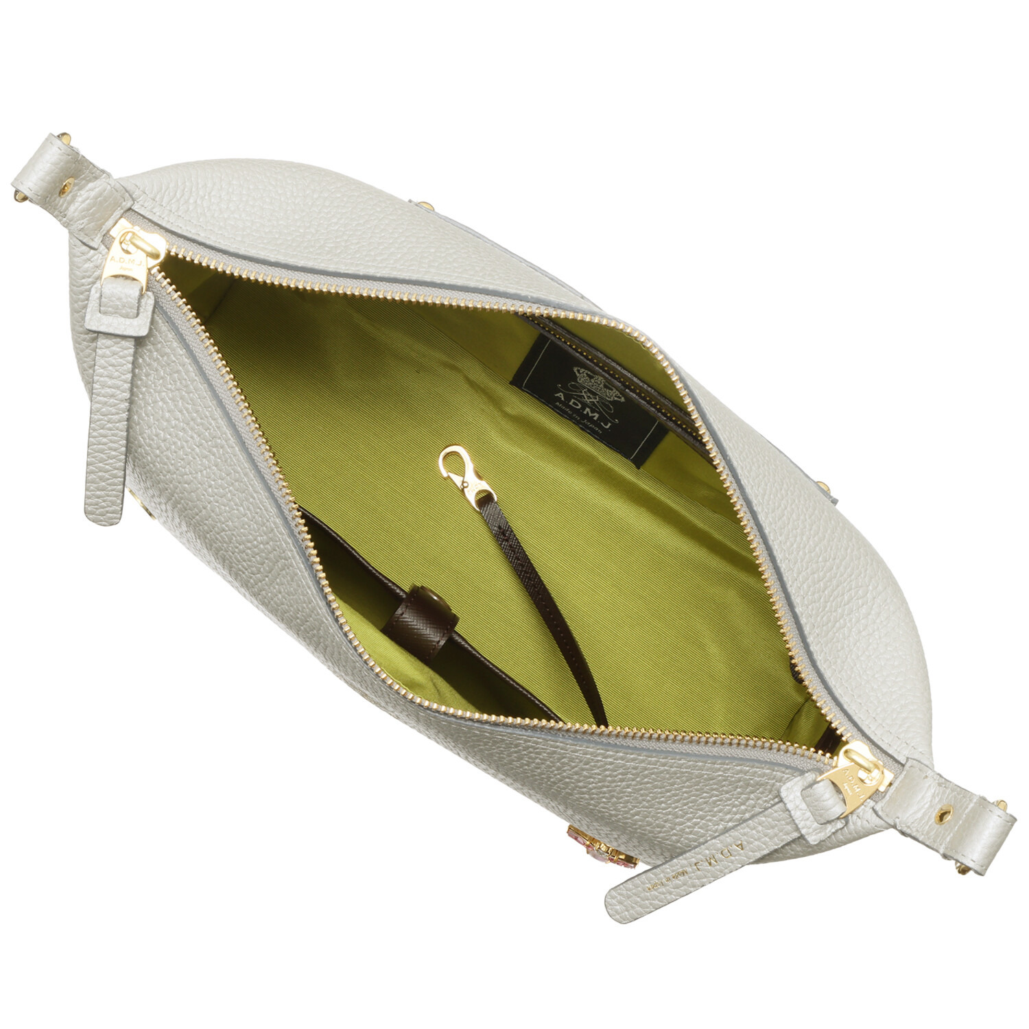 エーディーエムジェイ 牛革シュリンク型押し ＴＨＥ　ＢＥＥ クロスボディバッグ