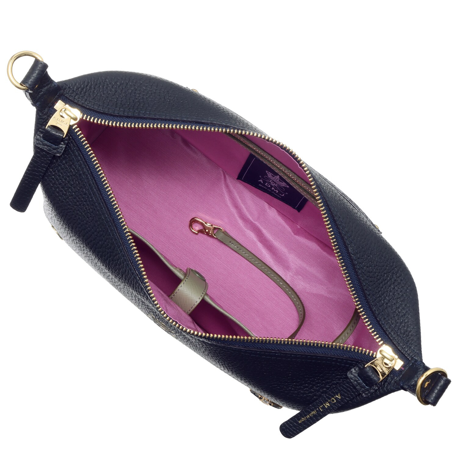 エーディーエムジェイ 牛革シュリンク型押し ＴＨＥ　ＢＥＥ クロスボディバッグ