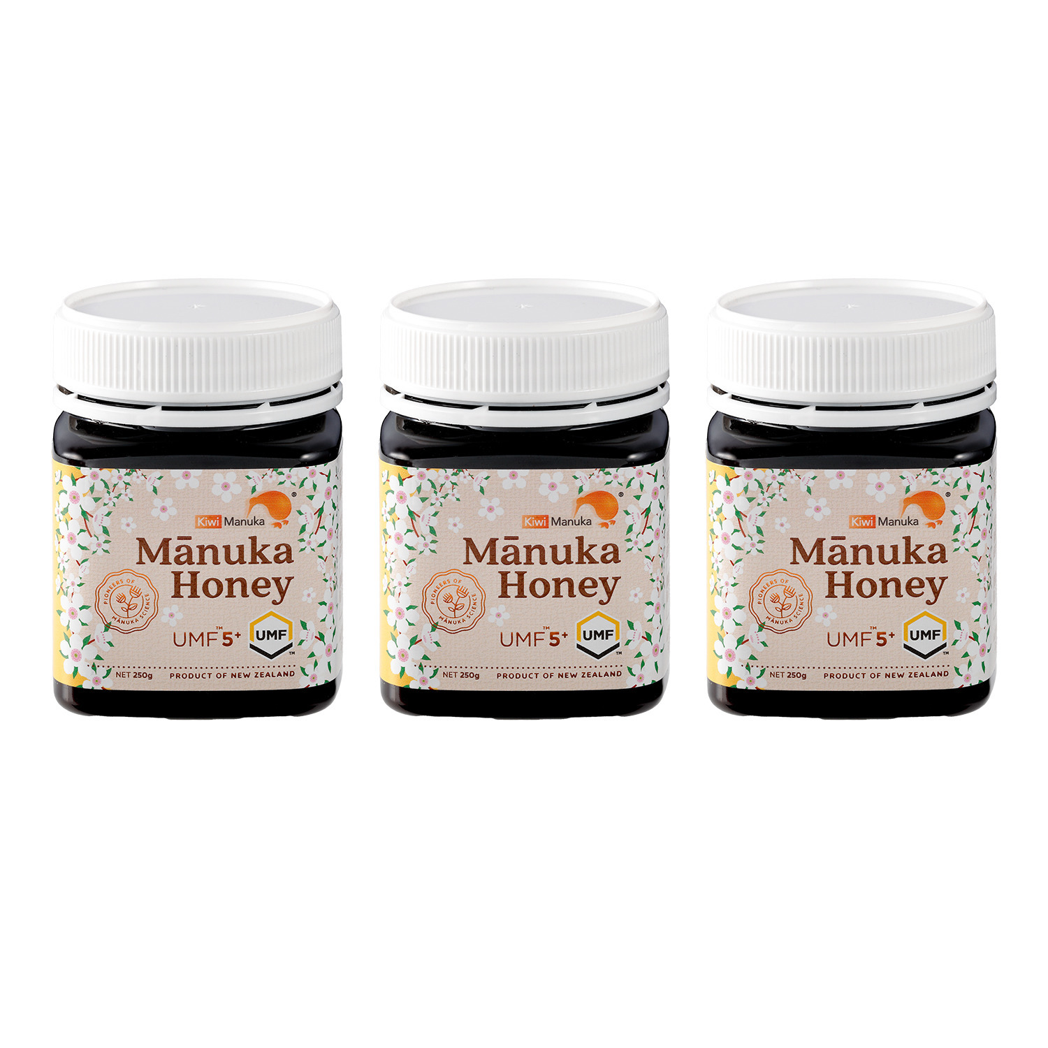 毎日の習慣に！ ニュージーランド産 マヌカハニー　ＵＭＦ５＋ ＜３個セット＞
